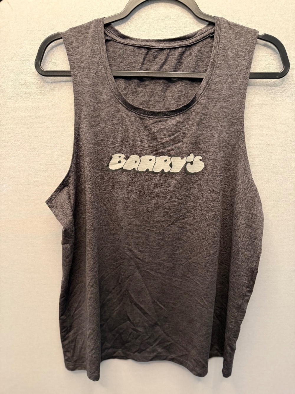Barry’s Retro Bubble Logo Charcoal Workout Tank
